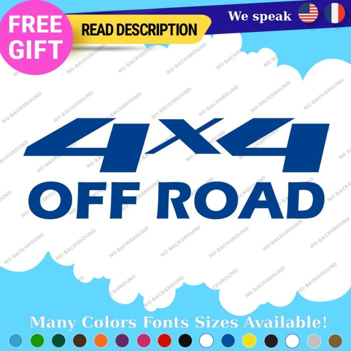 Fits 4X4 Off Road Decals Stickers Vinyl Truck Bedside Chevy Silverado GMC Sierr - Image 15