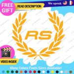 Fits Audi Ring Wreath Decals Stickers Vinyl Quattro Sport Racing Line  Wheel - Image 26