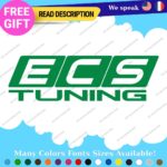 Fits  ECS Tuning Wheel Stickers Vinyl Exhaust Pipe Turbo Spacer Set - Image 21