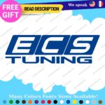 Fits  ECS Tuning Wheel Stickers Vinyl Exhaust Pipe Turbo Spacer Set - Image 19