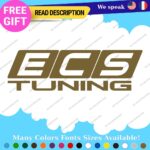 Fits  ECS Tuning Wheel Stickers Vinyl Exhaust Pipe Turbo Spacer Set - Image 24