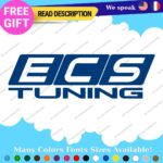 Fits  ECS Tuning Wheel Stickers Vinyl Exhaust Pipe Turbo Spacer Set - Image 18