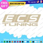 Fits  ECS Tuning Wheel Stickers Vinyl Exhaust Pipe Turbo Spacer Set - Image 23