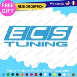 Fits  ECS Tuning Wheel Stickers Vinyl Exhaust Pipe Turbo Spacer Set - Image 25