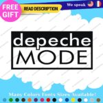 Fits Depeche Mode Decals Stickers Vinyl Band Group Violator DM Silence Rock