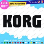 Fits Korg Decals Stickers Vinyl Keyboard Dj Electric Piano Music Digital