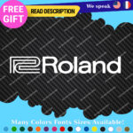 Fits Roland Keyboard Decal Sticker Vinyl Guitar Bass Drum Piano Synthesizer Part