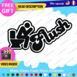 Flush Toilet Decal Sticker Vinyl Funny Tunning Turbo JDM Car Please Bathroom - Image 3