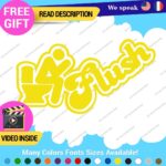 Flush Toilet Decal Sticker Vinyl Funny Tunning Turbo JDM Car Please Bathroom - Image 5