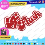 Flush Toilet Decal Sticker Vinyl Funny Tunning Turbo JDM Car Please Bathroom - Image 7