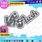 Flush Toilet Decal Sticker Vinyl Funny Tunning Turbo JDM Car Please Bathroom - Image 22