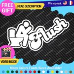 Flush Toilet Decal Sticker Vinyl Funny Tunning Turbo JDM Car Please Bathroom - Image 14