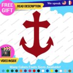 Christian Anchor Cross Decal Sticker Vinyl God Jesus Bless Bible Love Peace Lor - Image 3