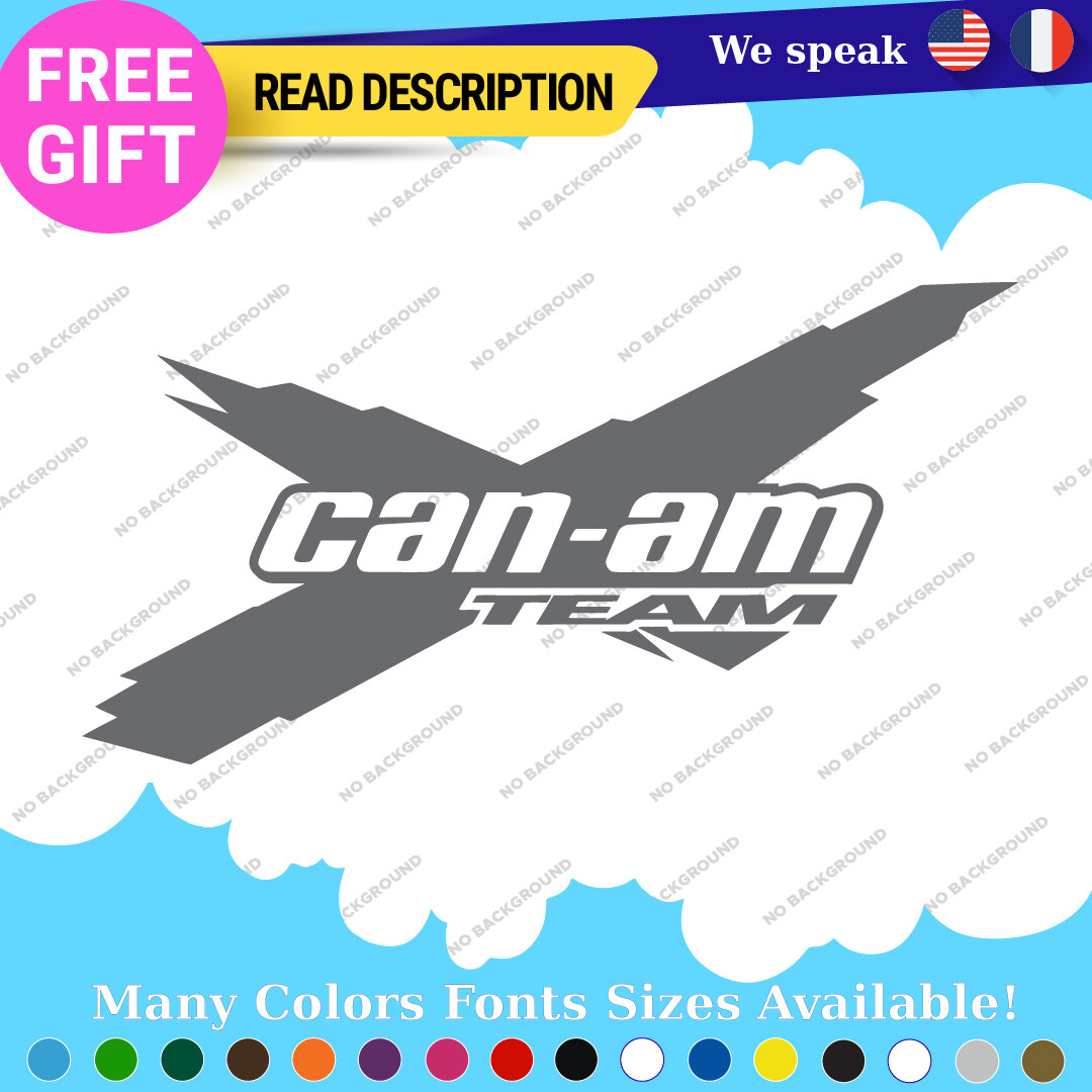 Fits Can Am ATV Decal Sticker Vinyl Team Outlander Maverick BRP Spyder Canam 297353876456 Fits Can Am ATV Decal Sticker Vinyl Team Outlander Maverick BRP Spyder Canam - Image 1