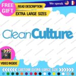 Fits Large Clean Culture Banner Stickers Decals Vinyl JDM Tuning Turbo Drift - Image 25