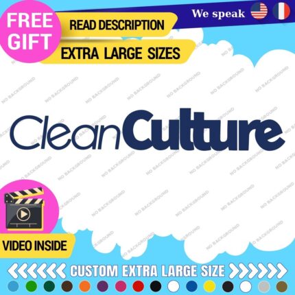 Fits Large Clean Culture Banner Stickers Decals Vinyl JDM Tuning Turbo Drift