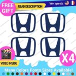 QTY:4 Fits Cap Honda H Decal Sticker Wheel Logo Tunning Race Drift Cars JDM Viny - Image 11