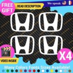 QTY:4 Fits Cap Honda H Decal Sticker Wheel Logo Tunning Race Drift Cars JDM Viny - Image 14