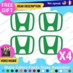QTY:4 Fits Cap Honda H Decal Sticker Wheel Logo Tunning Race Drift Cars JDM Viny - Image 17