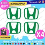 QTY:4 Fits Cap Honda H Decal Sticker Wheel Logo Tunning Race Drift Cars JDM Viny - Image 18