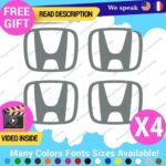 QTY:4 Fits Cap Honda H Decal Sticker Wheel Logo Tunning Race Drift Cars JDM Viny - Image 19