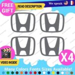 QTY:4 Fits Cap Honda H Decal Sticker Wheel Logo Tunning Race Drift Cars JDM Viny - Image 22