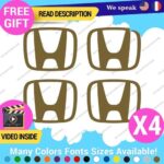 QTY:4 Fits Cap Honda H Decal Sticker Wheel Logo Tunning Race Drift Cars JDM Viny - Image 23