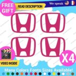 QTY:4 Fits Cap Honda H Decal Sticker Wheel Logo Tunning Race Drift Cars JDM Viny - Image 8