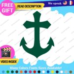 Christian Anchor Cross Decal Sticker Vinyl God Jesus Bless Bible Love Peace Lor - Image 26