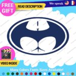 Buttman Oval Decals Stickers Vinyl Super Hero Bat Prank DC Comic Dark Knight As - Image 11