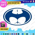 Buttman Oval Decals Stickers Vinyl Super Hero Bat Prank DC Comic Dark Knight As - Image 12