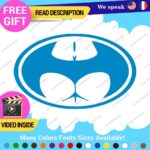 Buttman Oval Decals Stickers Vinyl Super Hero Bat Prank DC Comic Dark Knight As - Image 13