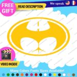 Buttman Oval Decals Stickers Vinyl Super Hero Bat Prank DC Comic Dark Knight As - Image 3