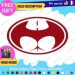 Buttman Oval Decals Stickers Vinyl Super Hero Bat Prank DC Comic Dark Knight As - Image 5