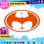 Buttman Oval Decals Stickers Vinyl Super Hero Bat Prank DC Comic Dark Knight As - Image 7