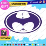 Buttman Oval Decals Stickers Vinyl Super Hero Bat Prank DC Comic Dark Knight As - Image 10