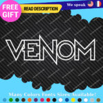 Fits Vemon Decals Sticker Vinyl Joker Marvel Spiderman Comic Brock Hulk Spider