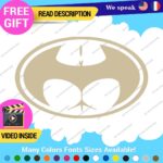 Buttman Oval Decals Stickers Vinyl Super Hero Bat Prank DC Comic Dark Knight As - Image 21
