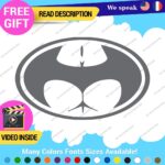 Buttman Oval Decals Stickers Vinyl Super Hero Bat Prank DC Comic Dark Knight As - Image 22
