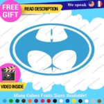 Buttman Oval Decals Stickers Vinyl Super Hero Bat Prank DC Comic Dark Knight As - Image 25
