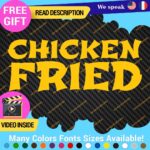 Chicken Fried Decals Stickers Vinyl Animal Chinese Cook Food - Image 11