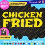 Chicken Fried Decals Stickers Vinyl Animal Chinese Cook Food - Image 12