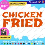 Chicken Fried Decals Stickers Vinyl Animal Chinese Cook Food - Image 6