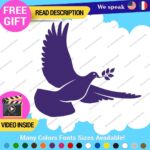 Dove Jesus Faith Decal Sticker Vinyl God  Bless Bible Peace Lord Christian Love - Image 11