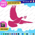 Dove Jesus Faith Decal Sticker Vinyl God  Bless Bible Peace Lord Christian Love - Image 9