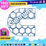 Fits Cummins Diesel D Decals Stickers Vinyl Engine Trucks Generator Turbo  Power - Image 15