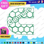 Fits Cummins Diesel D Decals Stickers Vinyl Engine Trucks Generator Turbo  Power - Image 18