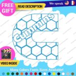 Fits Cummins Diesel D Decals Stickers Vinyl Engine Trucks Generator Turbo  Power - Image 25