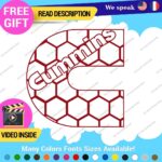 Fits Cummins Diesel D Decals Stickers Vinyl Engine Trucks Generator Turbo  Power - Image 6