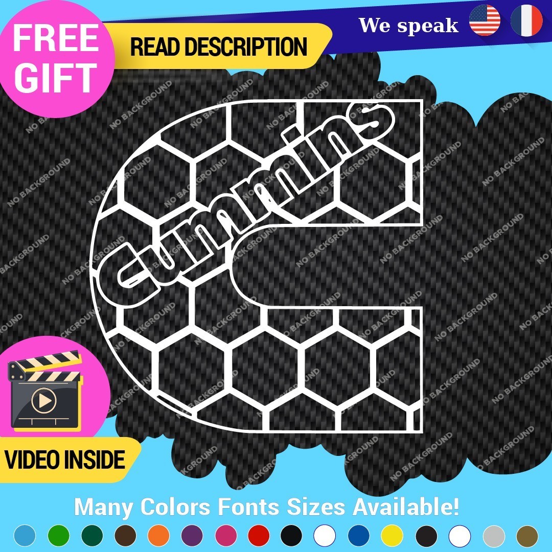 Fits Cummins Diesel D Decals Stickers Vinyl Engine Trucks Generator Turbo Power 297488529676 Fits Cummins Diesel D Decals Stickers Vinyl Engine Trucks Generator Turbo Power - Image 1